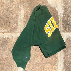 Vintage Cropped Collegiate Crewneck - Sienna
